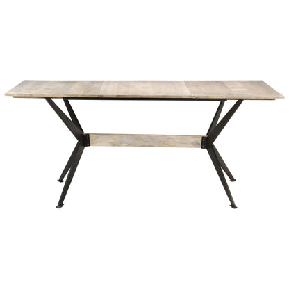 Tavolo da Pranzo 180x90x76 cm in Legno Massello di Mango - homemem39