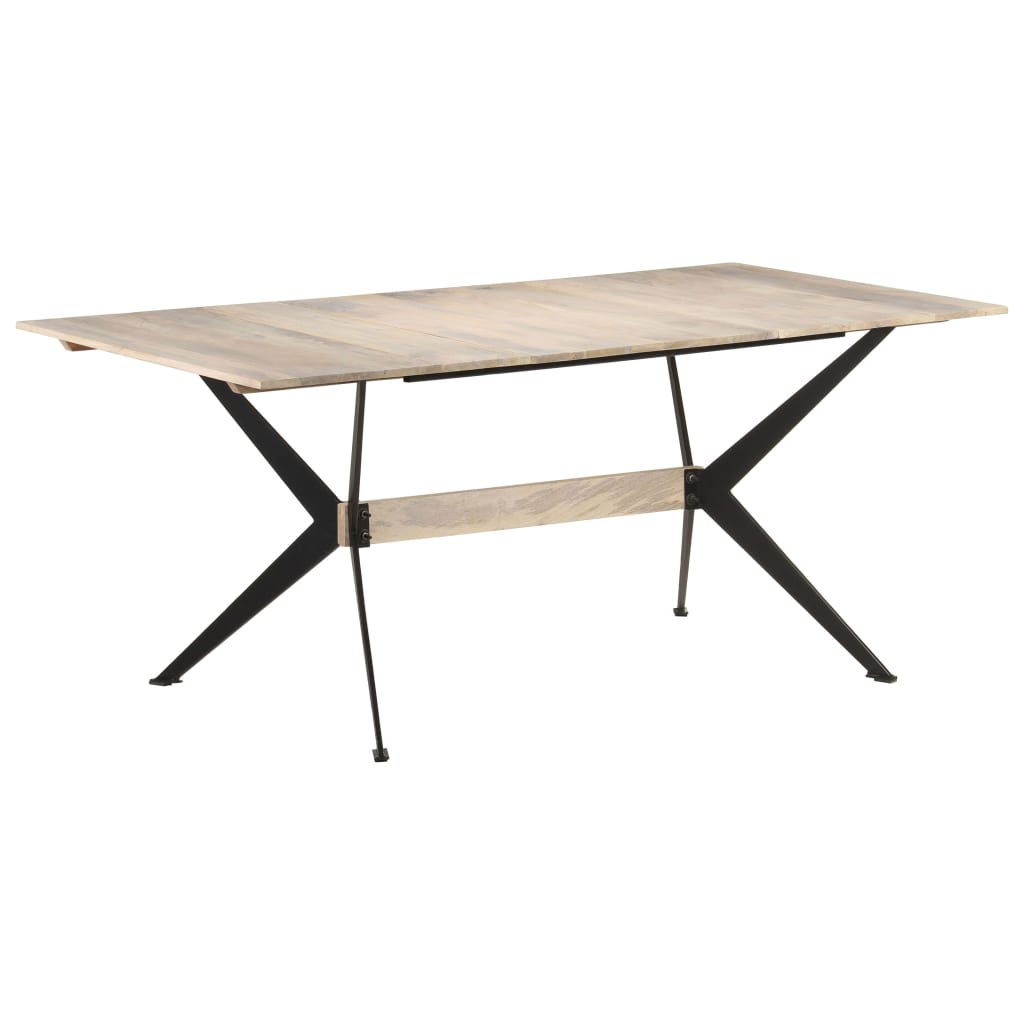 Tavolo da Pranzo 180x90x76 cm in Legno Massello di Mango - homemem39