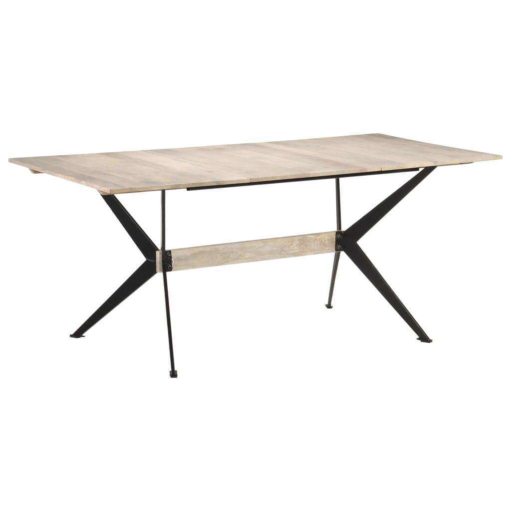 Tavolo da Pranzo 180x90x76 cm in Legno Massello di Mango - homemem39