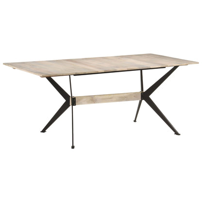 Tavolo da Pranzo 180x90x76 cm in Legno Massello di Mango - homemem39