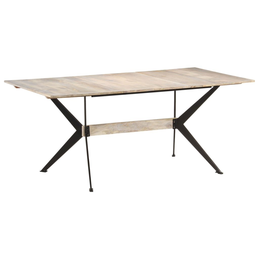 Tavolo da Pranzo 180x90x76 cm in Legno Massello di Mango - homemem39