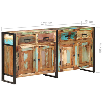 Credenza 172x35x80 cm in Legno Massello di Recupero - homemem39