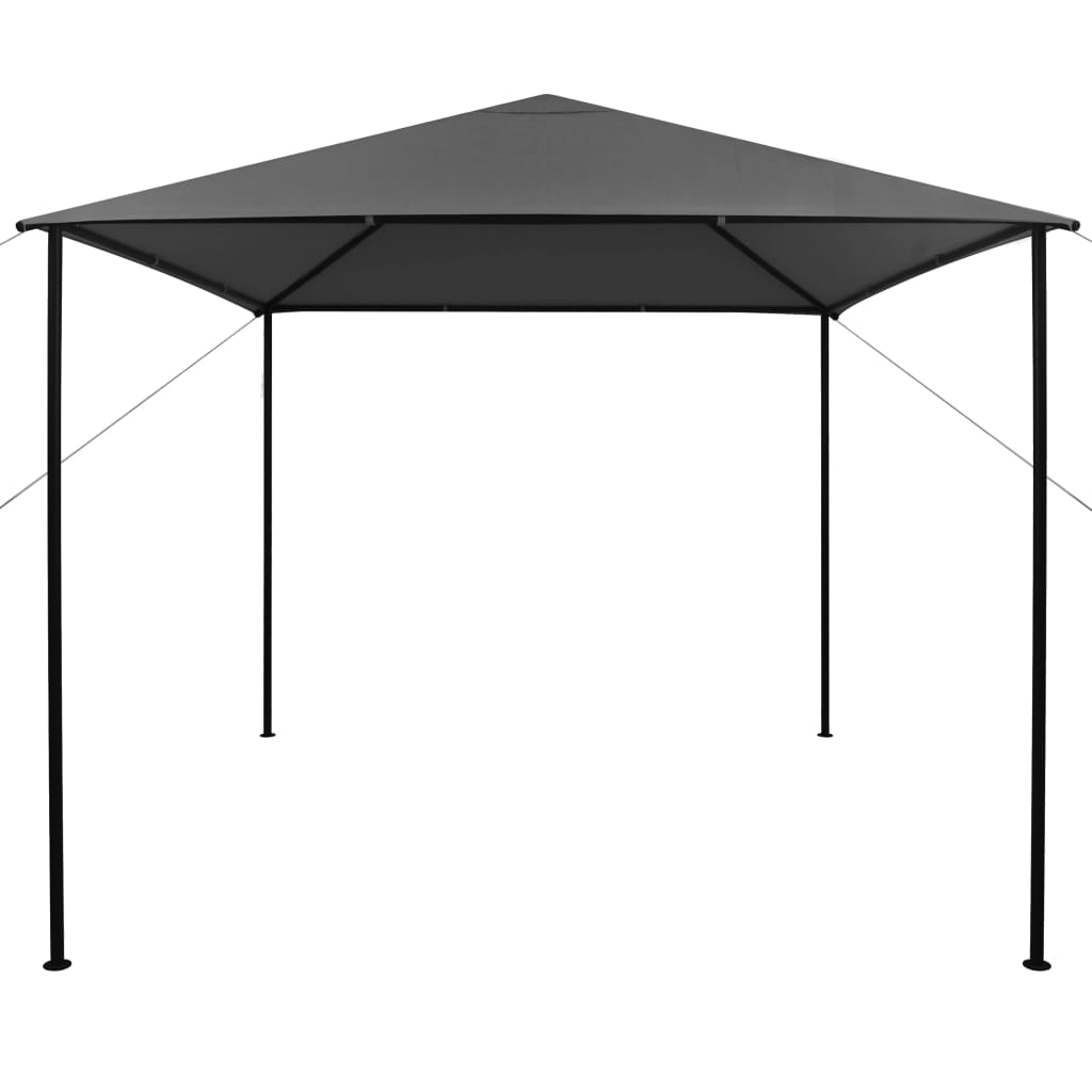 Gazebo 3x3 m Antracite in Tessuto e Acciaio 180 g/m² - homemem39