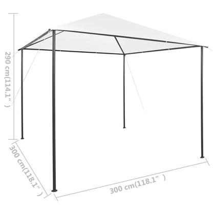 Gazebo da Giardino 3x3x2,9 m Bianco 180 g/m² - homemem39