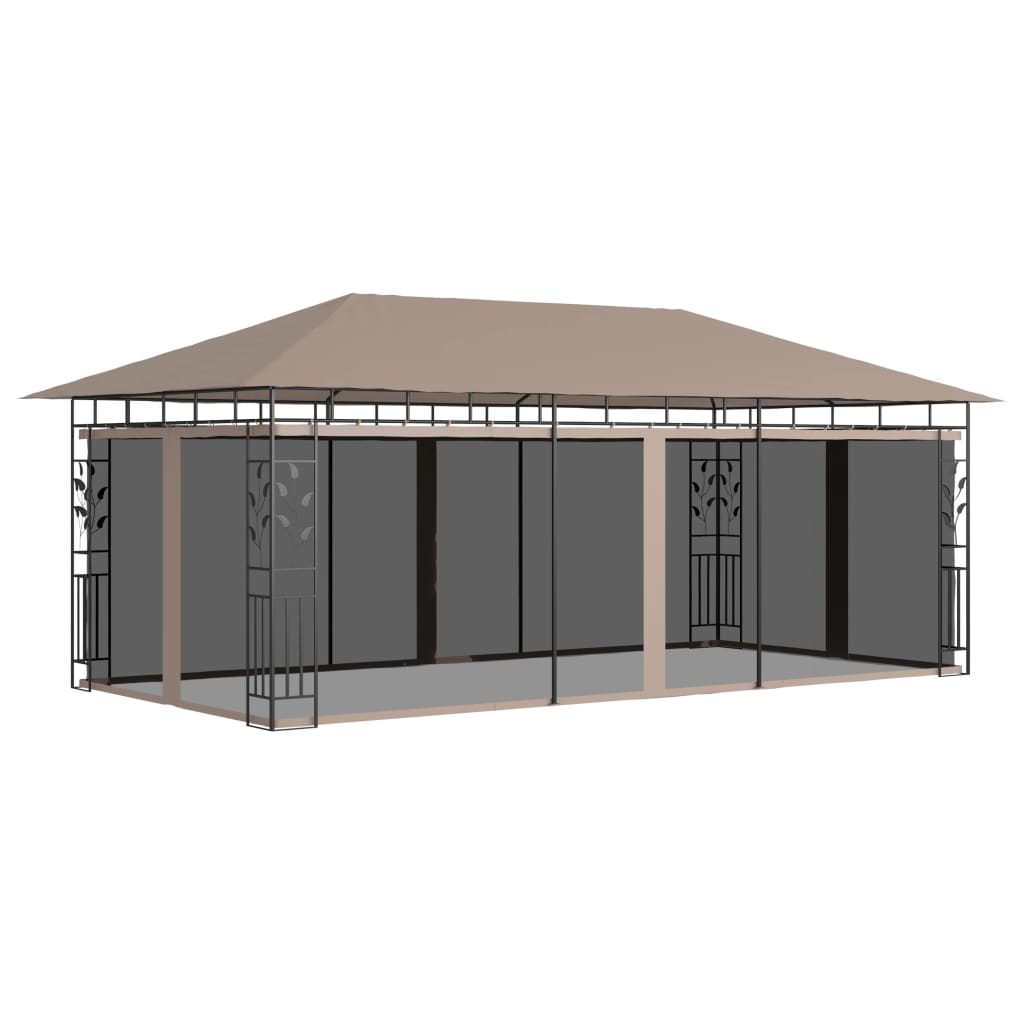 Gazebo con Zanzariera 6x3x2,73 m Talpa 180 g/m² - homemem39