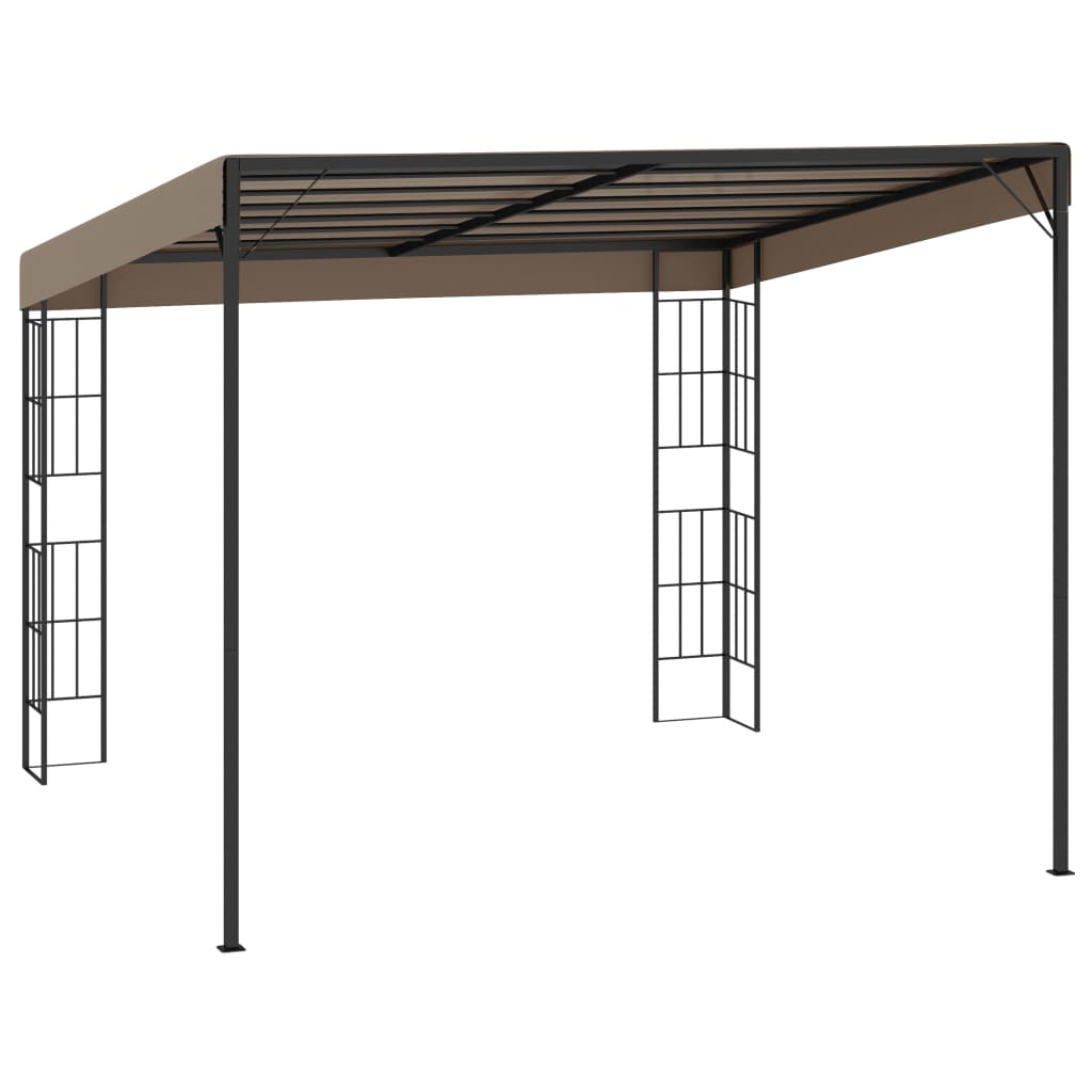 Gazebo a Parete 3x3 m Talpa in Tessuto - homemem39