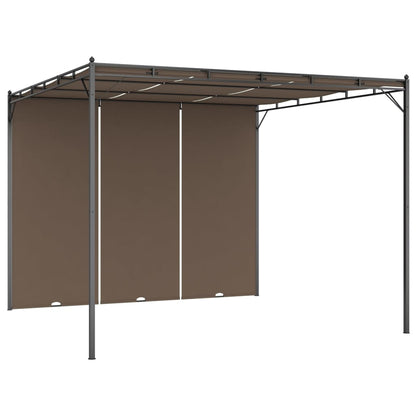 Gazebo da Giardino con Tenda Laterale 3x3x2,25 m Talpa - homemem39