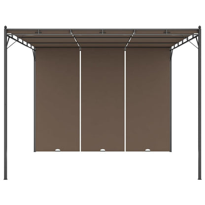 Gazebo da Giardino con Tenda Laterale 3x3x2,25 m Talpa - homemem39