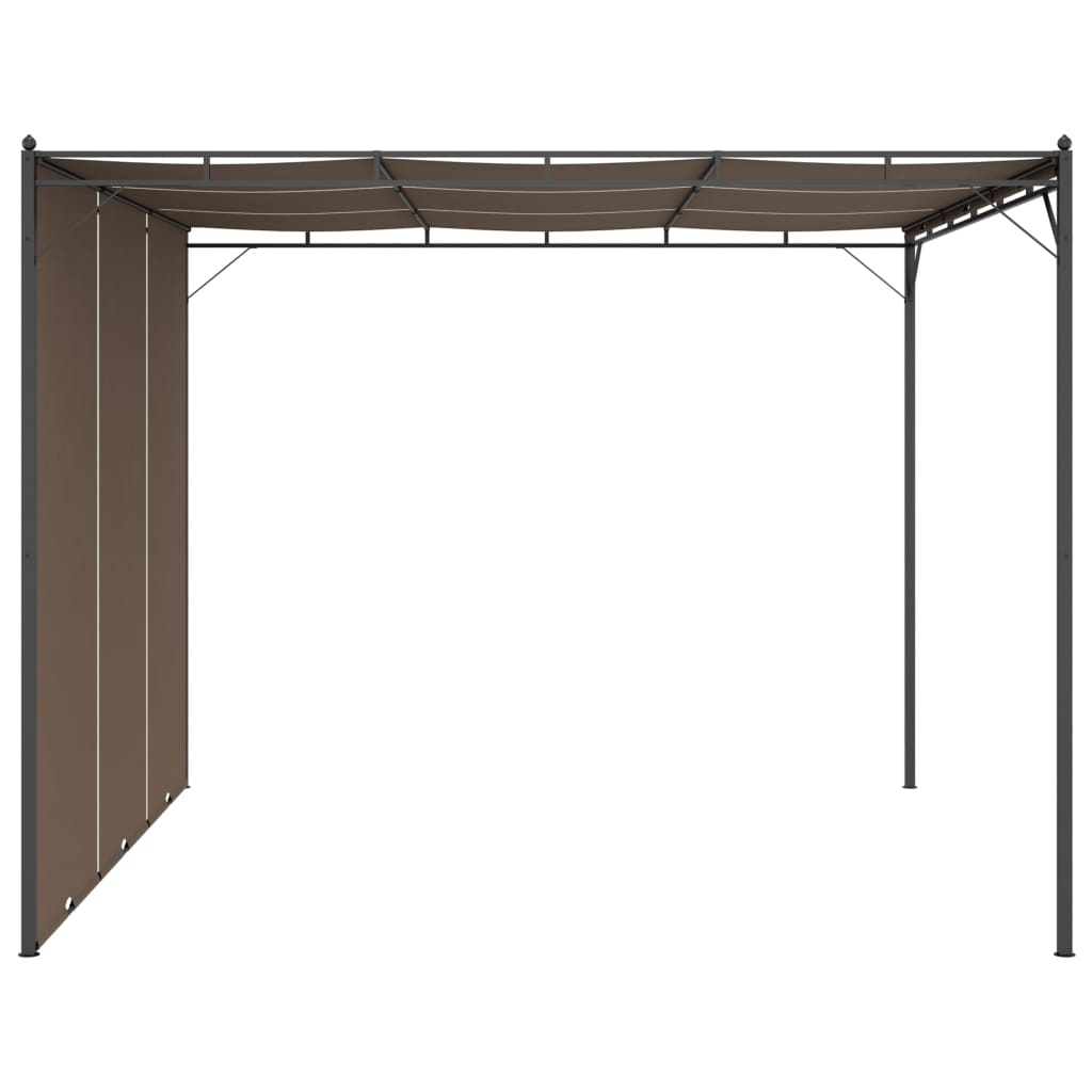 Gazebo da Giardino con Tenda Laterale 3x3x2,25 m Talpa - homemem39