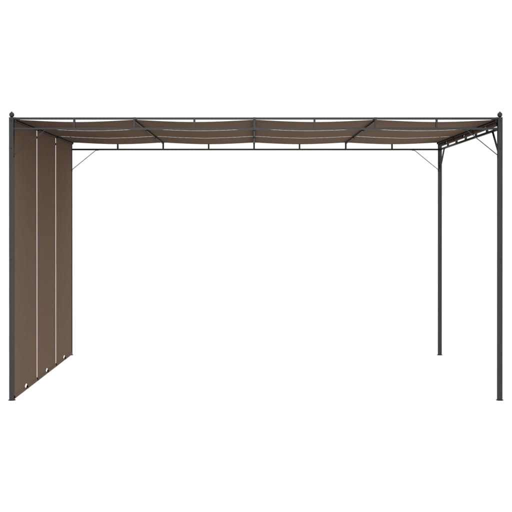 Gazebo da Giardino con Tenda Laterale 4x3x2,25 m Talpa - homemem39