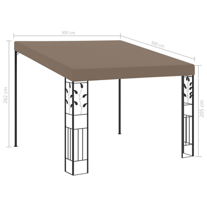 Gazebo a Parete 3x3x2,5 m Talpa - homemem39