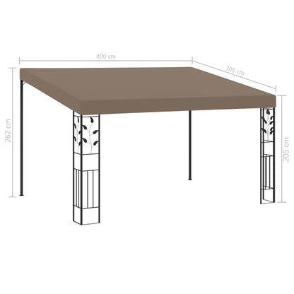 Gazebo a Parete 4x3x2,5 m Talpa - homemem39