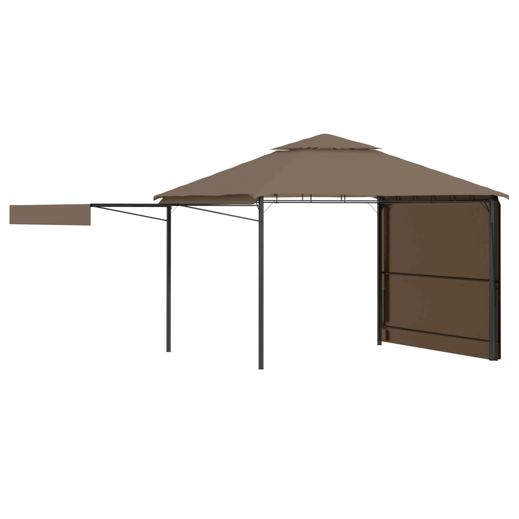 vidaXL Gazebo Tetto Doppio Estendibile 3x3x2,75m Grigio Talpa 180g/m² - homemem39