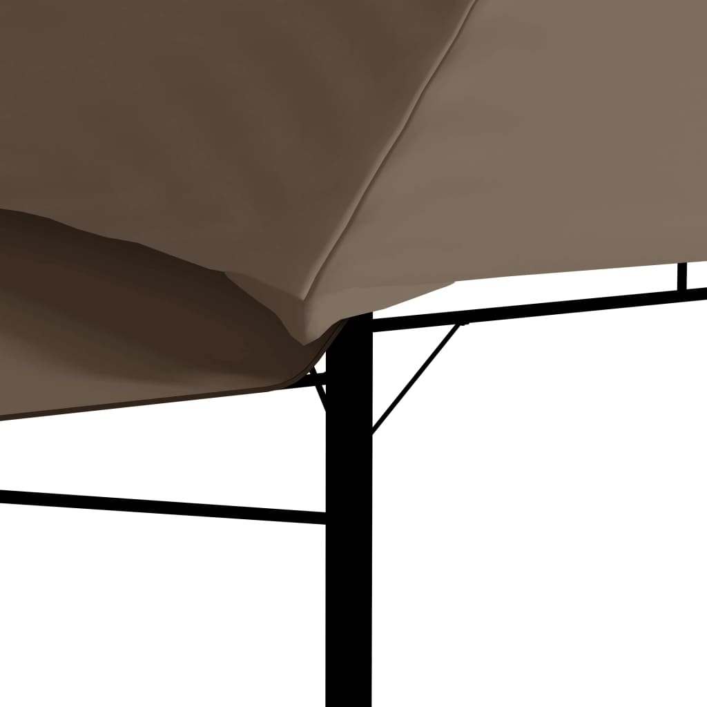 vidaXL Gazebo Tetto Doppio Estendibile 3x3x2,75m Grigio Talpa 180g/m² - homemem39