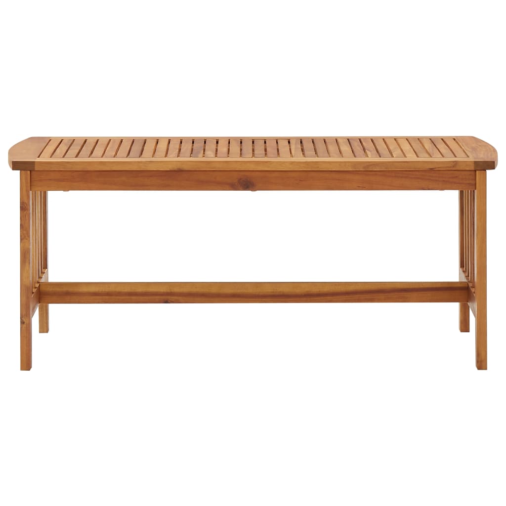 Tavolino da Caffè 102x50x43 cm in Legno Massello di Acacia - homemem39