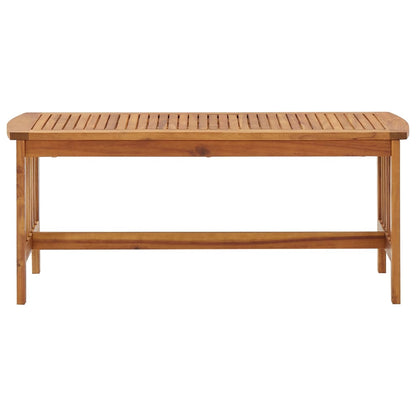 Tavolino da Caffè 102x50x43 cm in Legno Massello di Acacia - homemem39