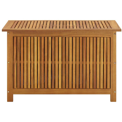 Baule da Giardino 90x50x58 cm in Legno Massello di Acacia - homemem39