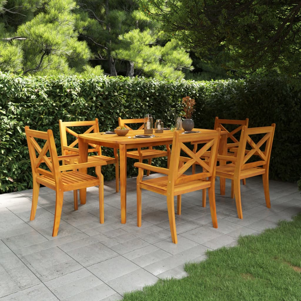 Tavolo da Giardino 160x90x75 cm Legno Massello Di Acacia - homemem39