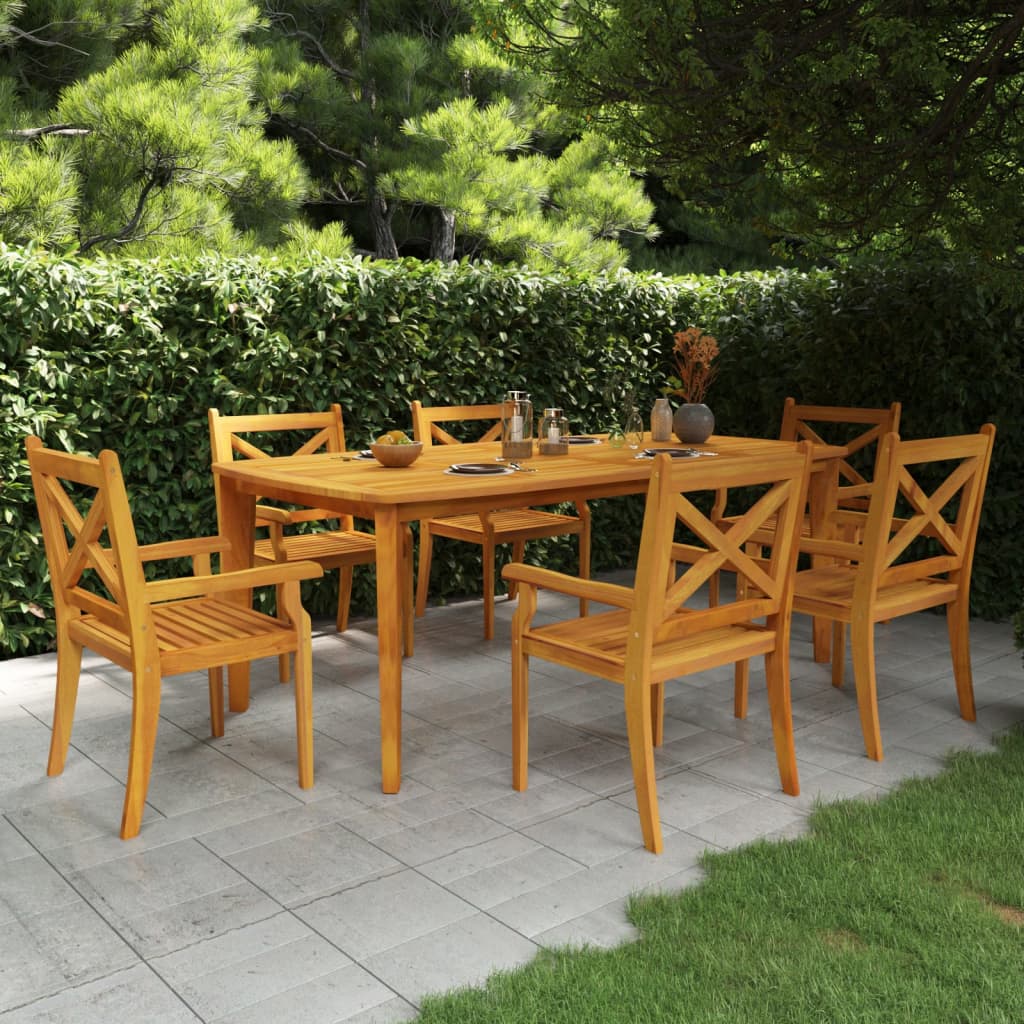 Tavolo da Giardino 200x100x75 cm Legno Massello di Acacia - homemem39