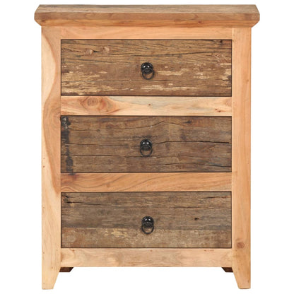 Credenza 60x33x75 cm in Legno Massello di Acacia e di Recupero - homemem39