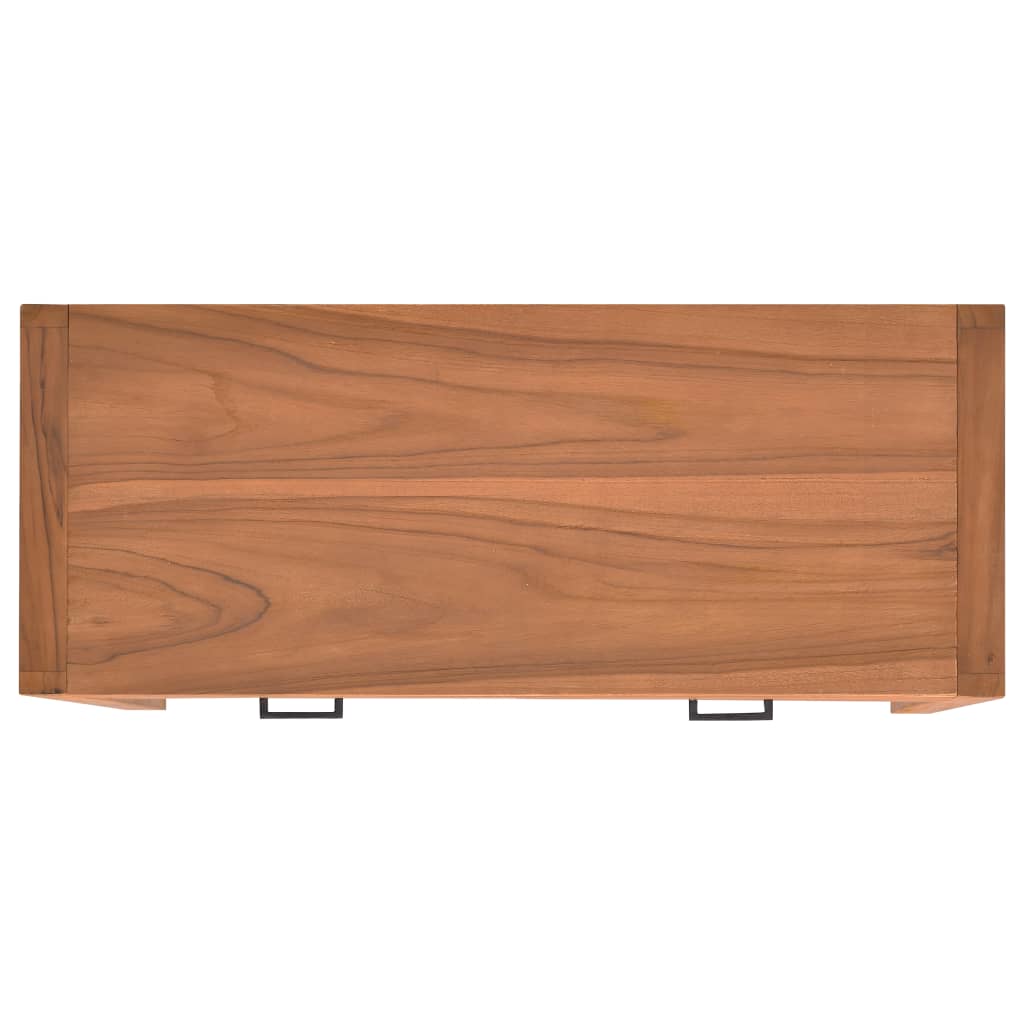 Mobile Porta TV 100x40x45 cm in Teak Riciclato - homemem39