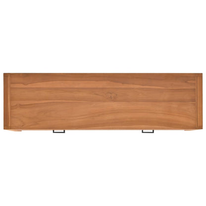 Mobile Porta TV 140x40x45 cm in Teak Riciclato - homemem39