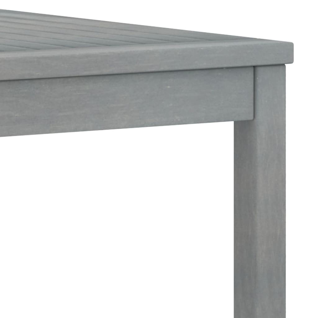 Tavolino da Caffè 100x50x33 cm Grigio Legno Massello di Acacia - homemem39