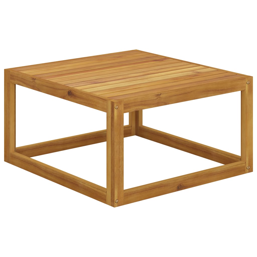 Set Divani da Giardino 3 pz con Cuscini Crema in Legno Acacia - homemem39