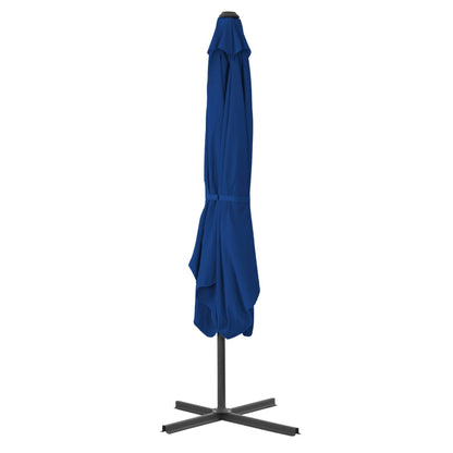 Ombrellone con Palo in Acciaio Blu 250x250x230 cm - homemem39