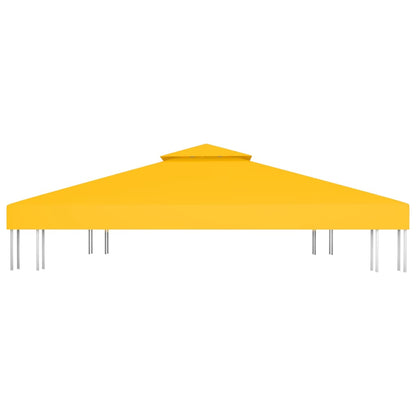 Copertura Superiore per Gazebo a 2 Strati 310 g/m² 4x3 m Gialla - homemem39