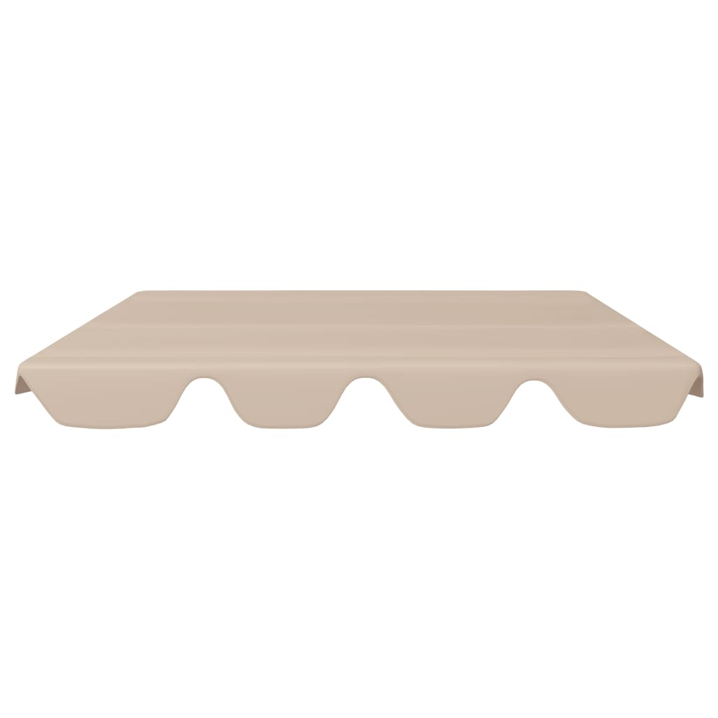 Baldacchino per Dondolo Giardino Beige 188/168x110/145 cm - homemem39