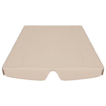 Baldacchino per Dondolo Giardino Beige 188/168x110/145 cm - homemem39