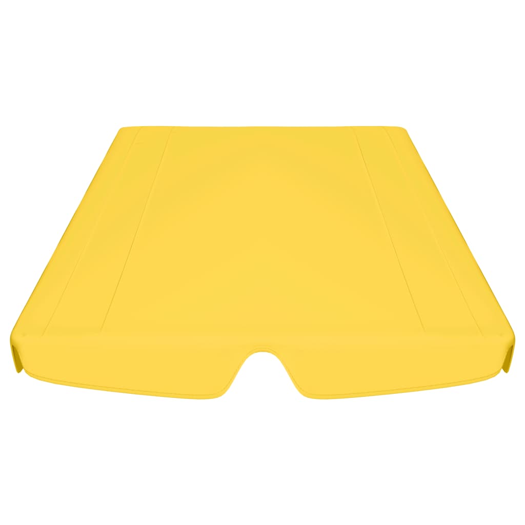 Baldacchino per Dondolo Giardino Giallo 188/168x110/145 cm - homemem39