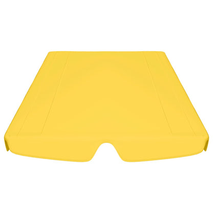 Baldacchino per Dondolo Giardino Giallo 188/168x110/145 cm - homemem39