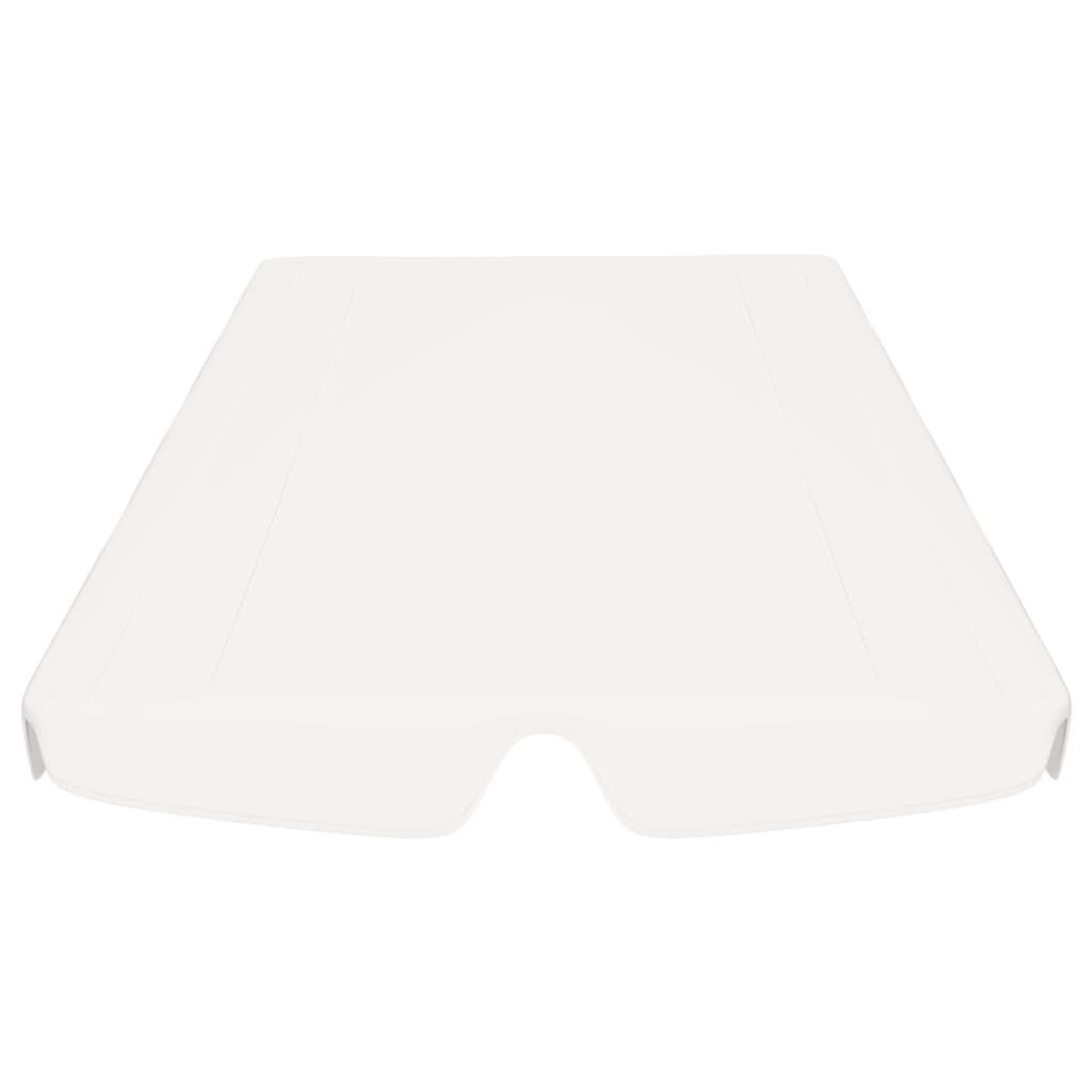Baldacchino per Dondolo da Giardino Bianco 150/130x70/105 cm - homemem39