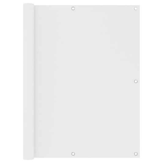 Paravento Balcone Bianco 120x300 cm Tessuto Oxford - homemem39