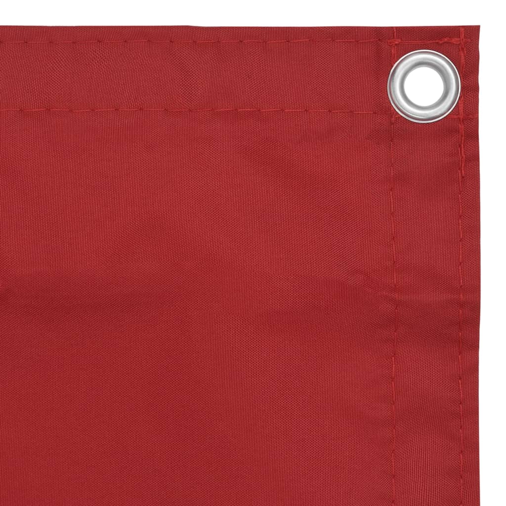 Paravento da Balcone Rosso 90x300 cm in Tessuto Oxford - homemem39