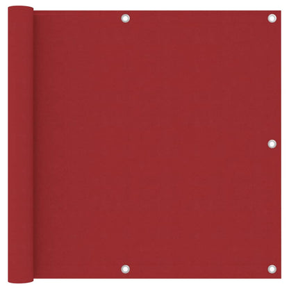 Paravento da Balcone Rosso 90x500 cm in Tessuto Oxford - homemem39