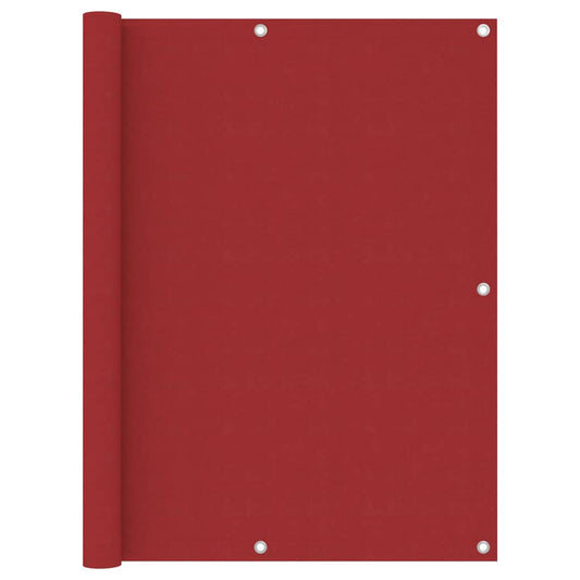 Paravento da Balcone Rosso 120x300 cm in Tessuto Oxford - homemem39
