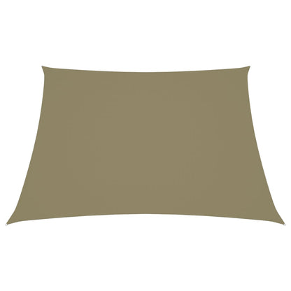 Parasole a Vela in Tela Oxford a Trapezio 2/4x3 m Beige - homemem39