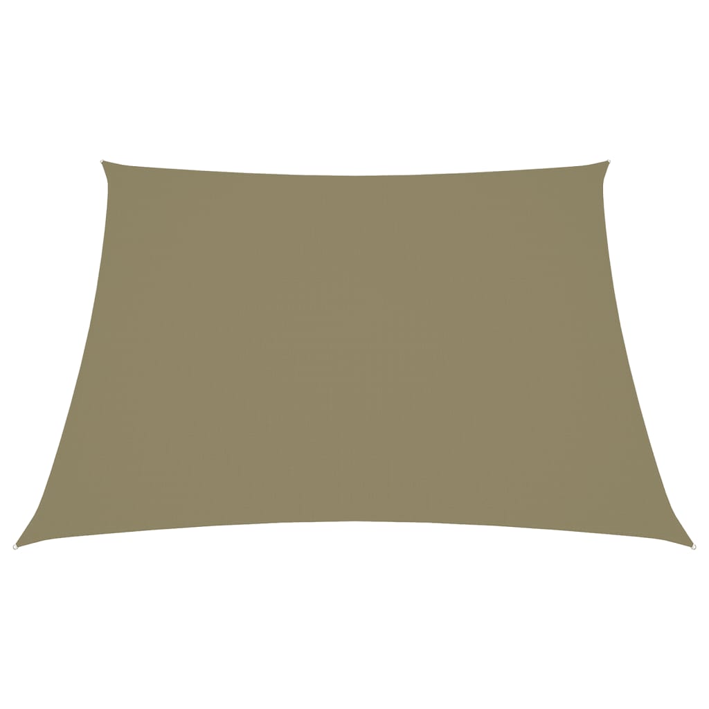 Parasole a Vela in Tela Oxford a Trapezio 3/5x4 m Beige - homemem39