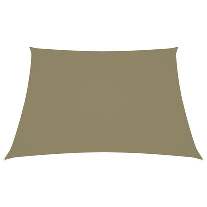 Parasole a Vela in Tela Oxford a Trapezio 3/5x4 m Beige - homemem39