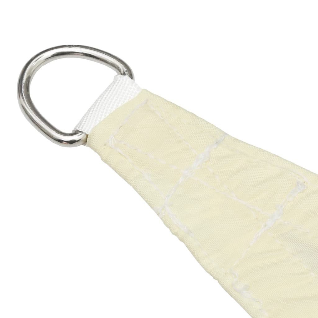 Parasole a Vela in Tessuto Oxford a Trapezio 3/4x3m Crema - homemem39