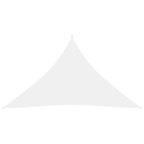 135293 vidaXL Sunshade Sail Oxford Fabric Triangular 5x5x6 m White - homemem39
