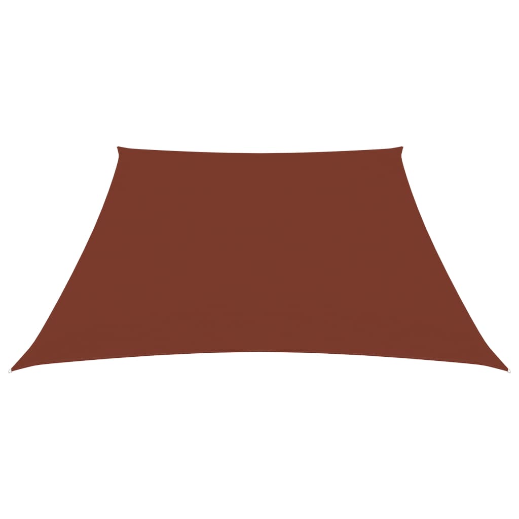 Parasole a Vela in Tela Oxford a Trapezio 2/4x3 m Terracotta - homemem39