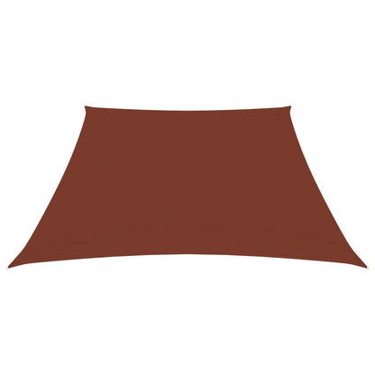 Parasole a Vela in Tela Oxford a Trapezio 2/4x3 m Terracotta - homemem39