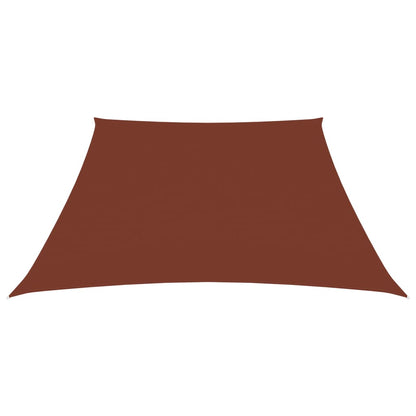 Parasole a Vela in Tela Oxford a Trapezio 3/4x3 m Terracotta - homemem39