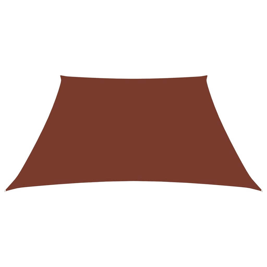 Parasole a Vela in Tela Oxford a Trapezio 3/5x4 m Terracotta - homemem39