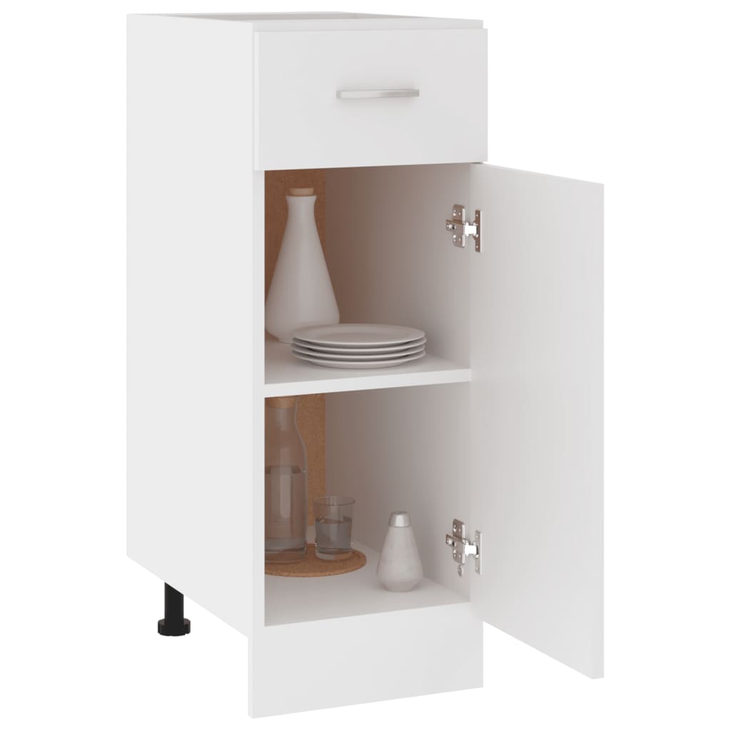 Armadio con Cassetto Bianco 30x46x81,5 cm in Legno Multistrato - homemem39