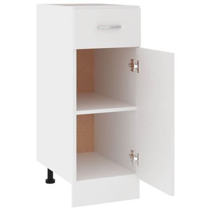 Armadio con Cassetto Bianco 30x46x81,5 cm in Legno Multistrato - homemem39